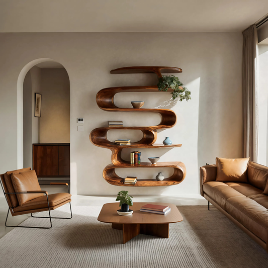 Elegant Wall-Mounted Bookshelf For Modern Home Decor
