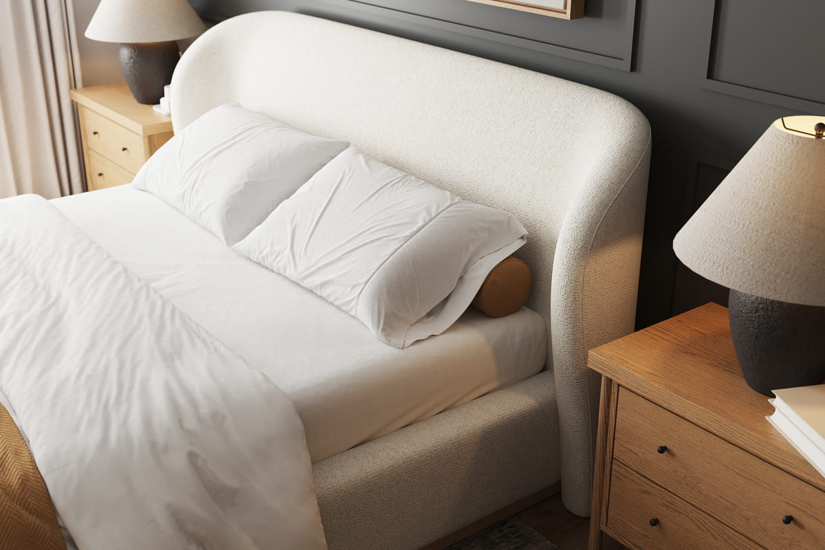 Tribeca Bed – Curved Modern Bed