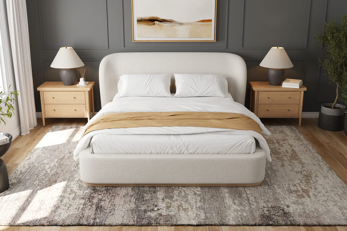 Tribeca Bed – Curved Modern Bed