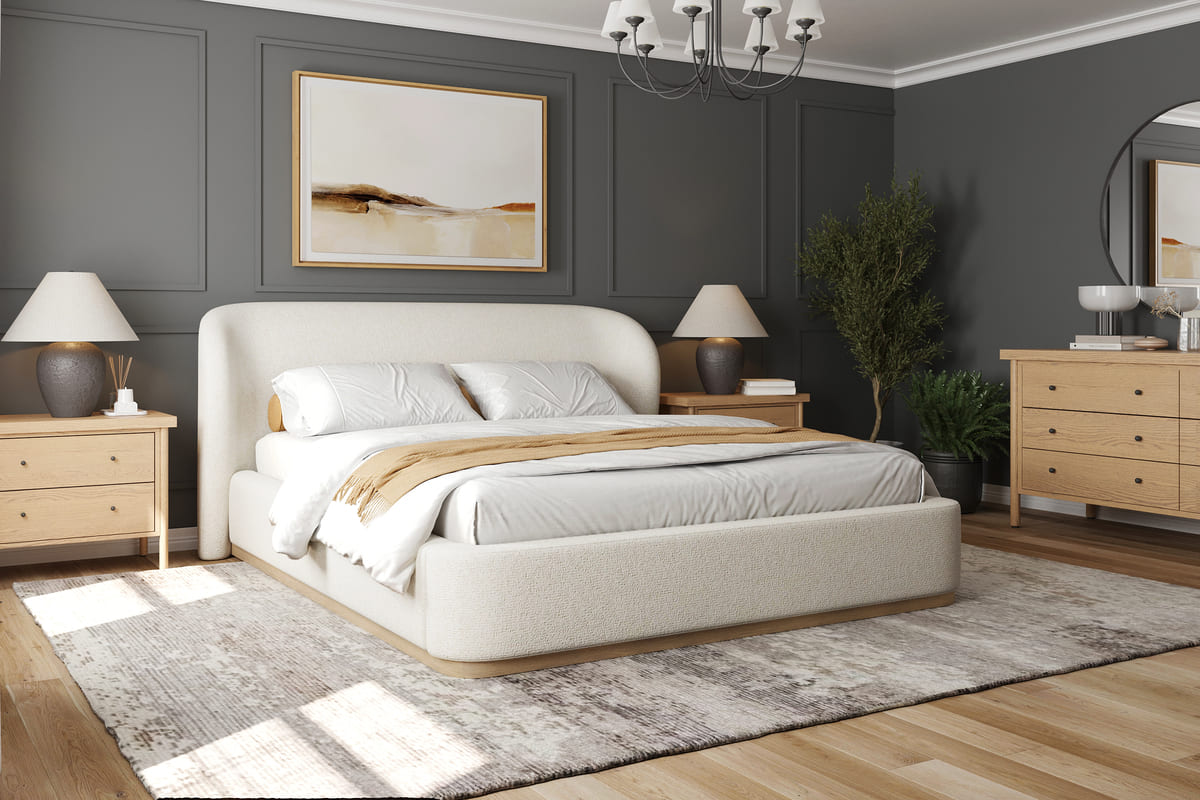 Tribeca Bed – Curved Modern Bed