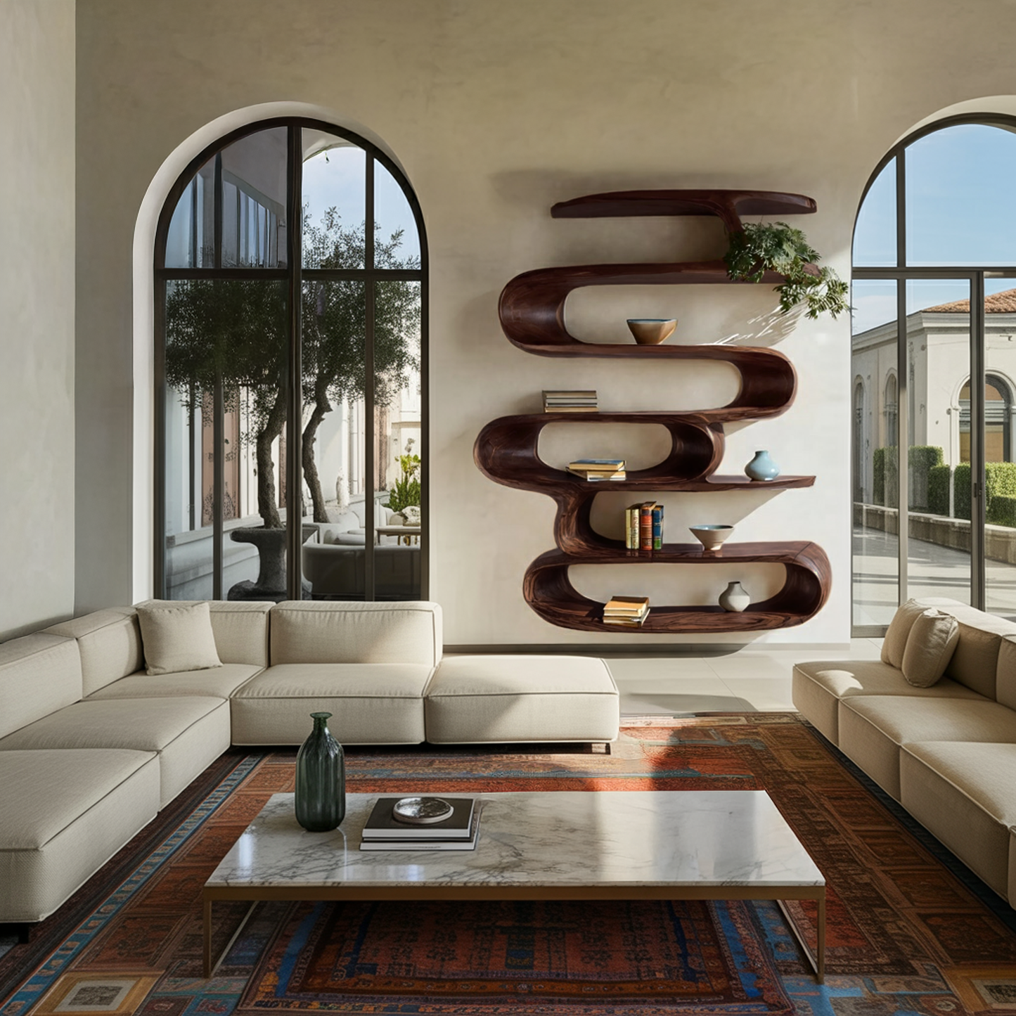 Elegant Wall-Mounted Bookshelf For Modern Home Decor